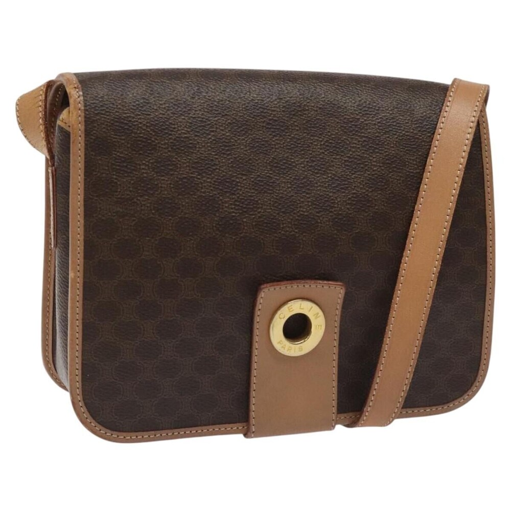Celine Vintage Macadam Canvas and Leather